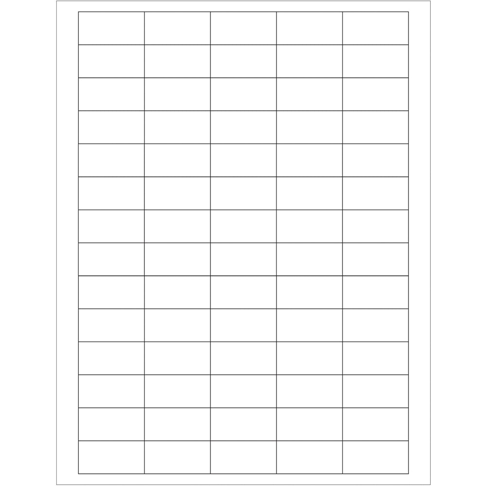 1.5 x 0.75 in. White Rectangle Laser Labels - Pack of 7000