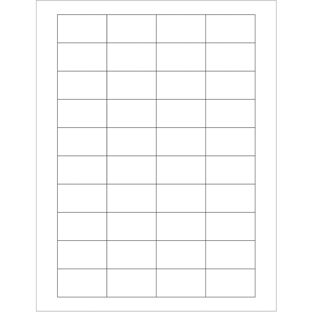 1.75 x 1 in. White Rectangle Laser Labels - Pack of 4000