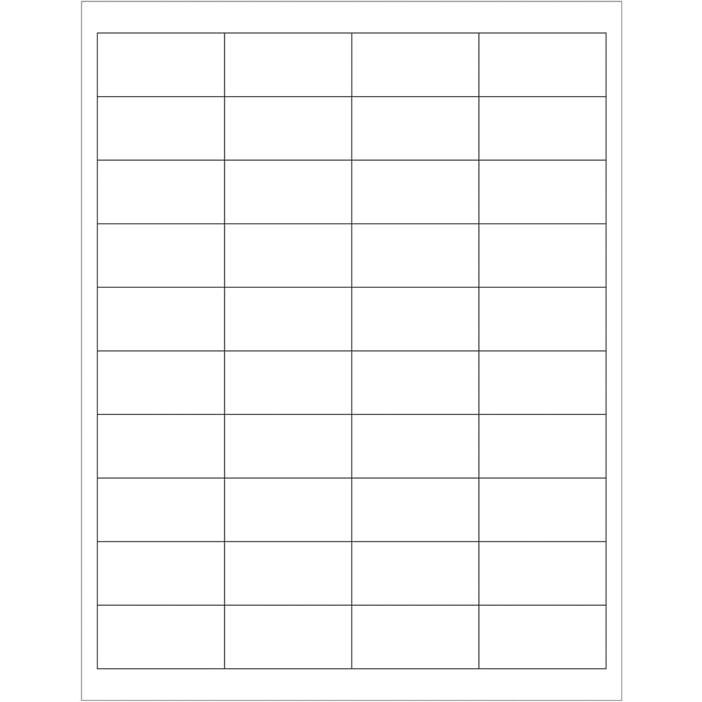 Tape Logic  2 x 1 in. White Rectangle Laser Labels - Pack of 4000