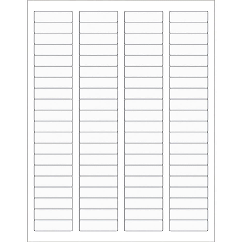 1.75 x 0.5 in. Clear Rectangle Laser Labels - Pack of 8000