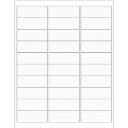LL221CL 2.63 x 1 in. Clear Rectangle Laser Labels - Pack of 3000