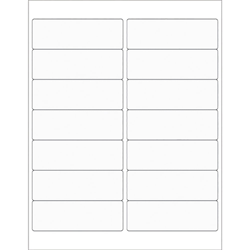 4 x 1.33 in. Clear Rectangle Laser Labels - Pack of 1400
