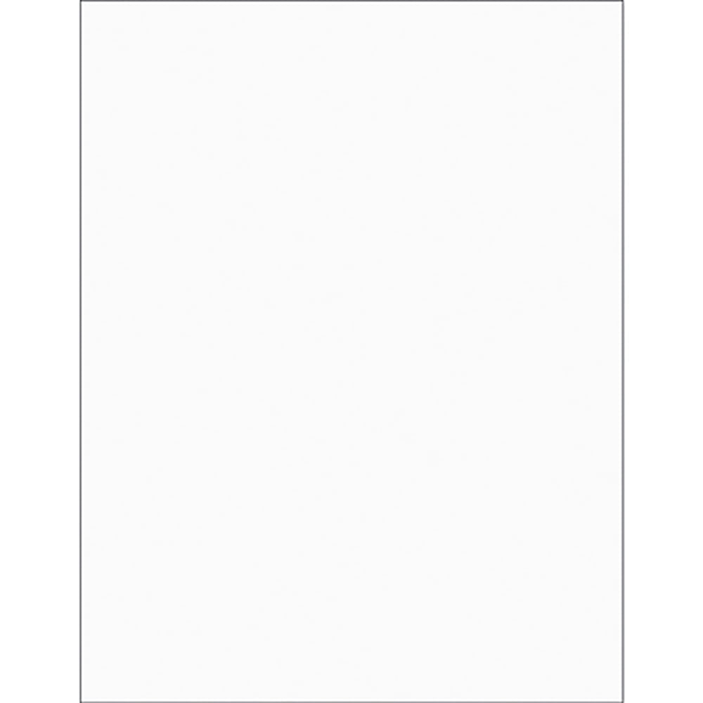 8.5 x 11 in. Clear Rectangle Laser Labels - Pack of 100
