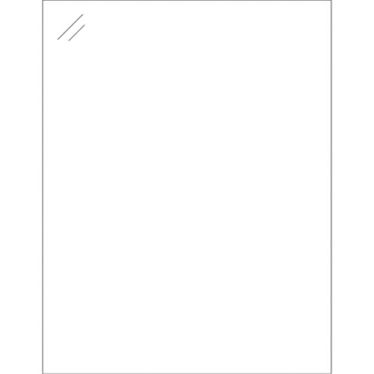 LL239CC 8.5 x 11 in. Crystal Clear Rectangle Laser Labels - Pack of 100