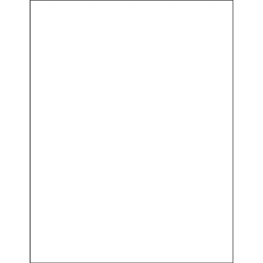 Weather-Resistant Laser Labels - White - 8.5 x 11 in.