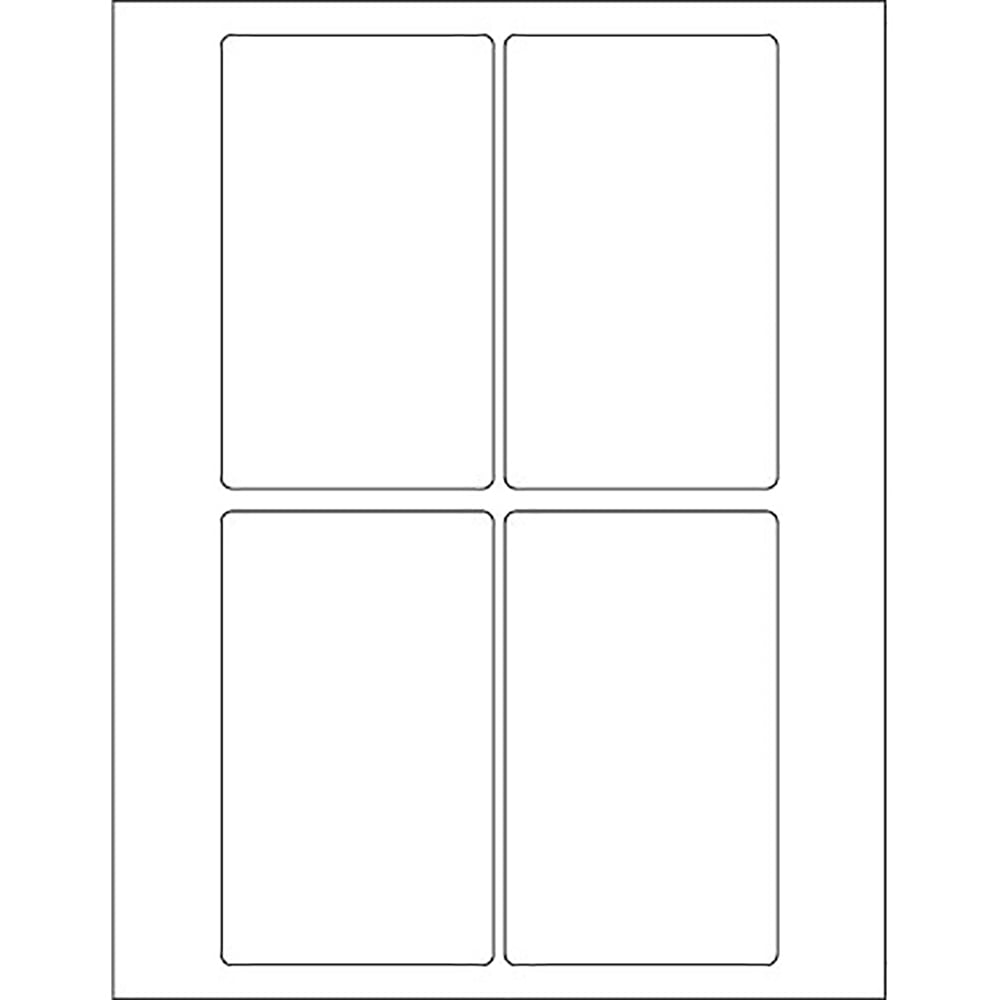 3 x 5 in. Weather-Resistant Laser Labels - Pack of 400