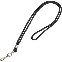 Picture of Box Partners LY100 Standard Black Lanyard with Hook - Pack of 24