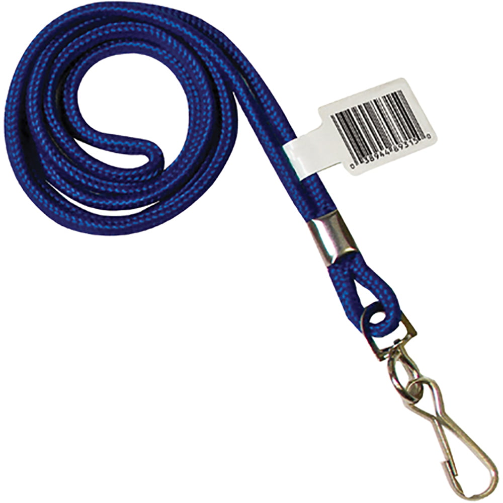 Picture of Box Partners LY102 Standard Blue Lanyard with Hook - Pack of 24