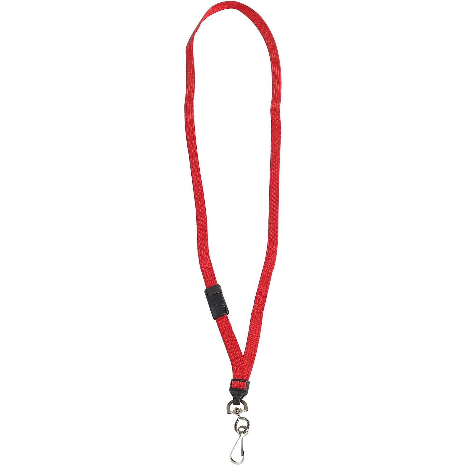 Picture of Box Partners LY122 Breakaway Red Lanyards - Pack of 24