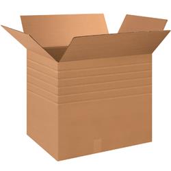 28 in x 20 in x 24 in Multi-Depth Box, Kraft, Corrugate, Single Wall, 32 ECT