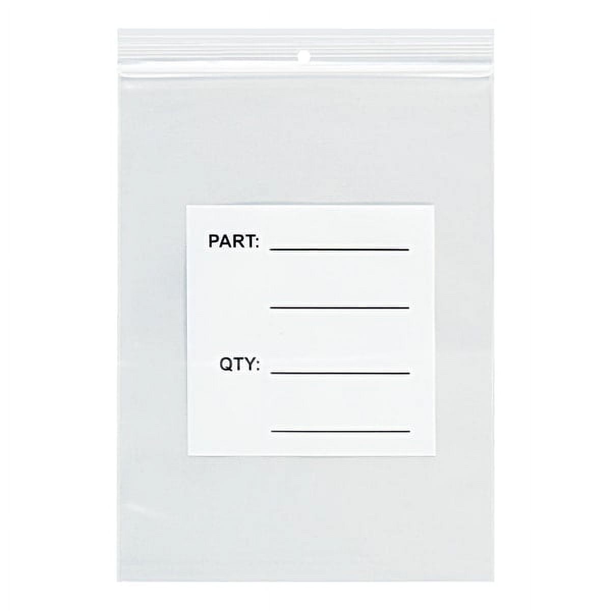 Picture of Box Partners PB12004 4 x 6 in. 4 Mil Parts Bags with Hang Holes - Pack of 1000