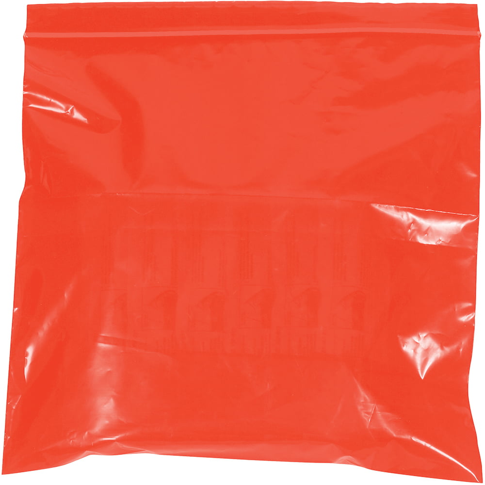 2 x 3 in. 2 Mil Red Reclosable Poly Bags - Pack of 1000