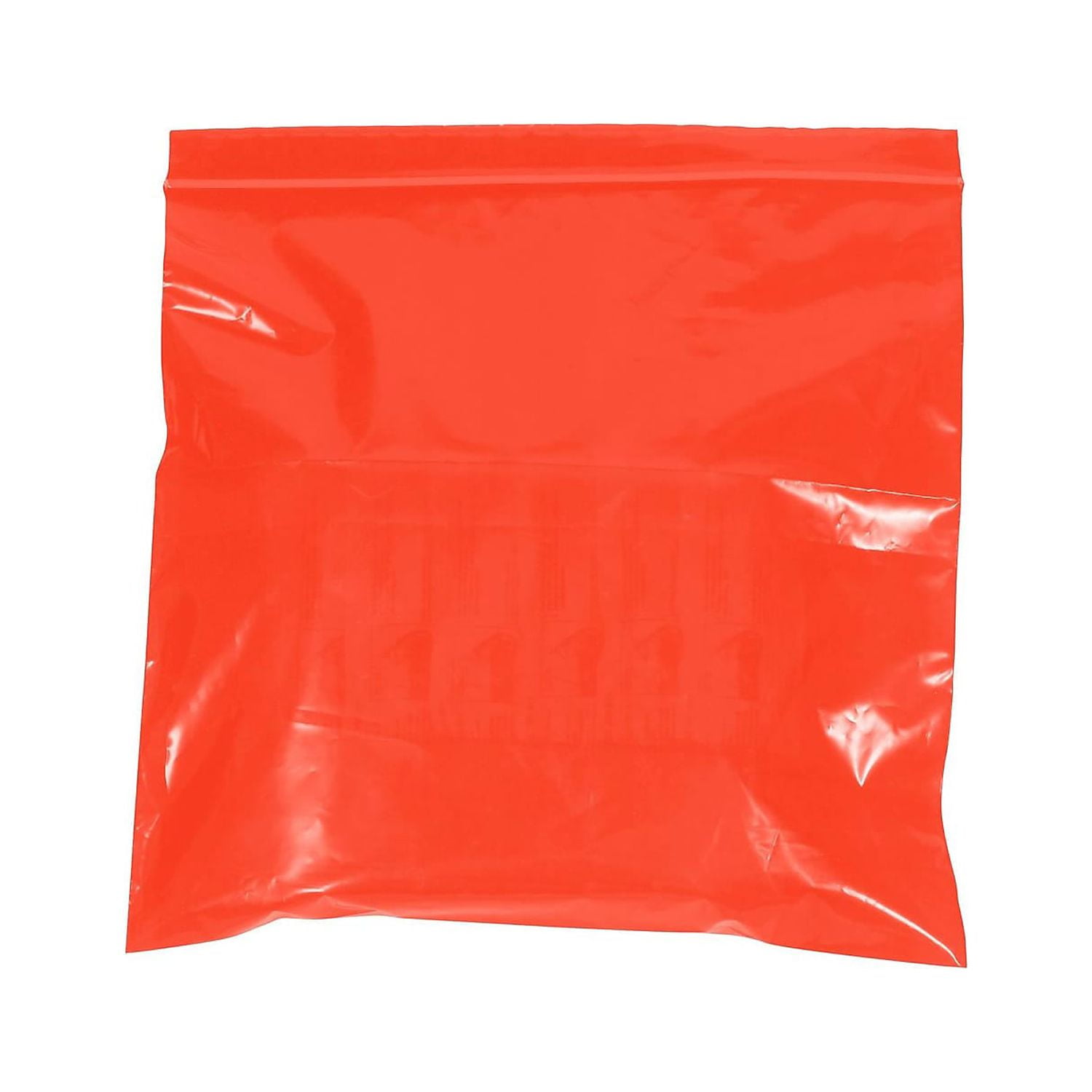 3 x 5 in. 2 Mil Red Reclosable Poly Bags - Pack of 1000