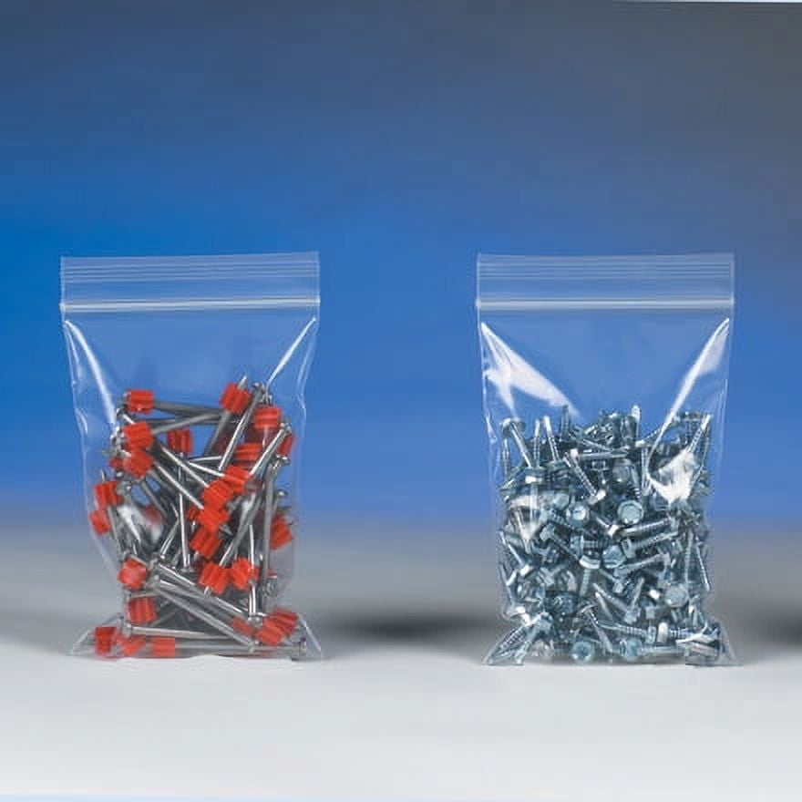 PB3698 2 x 10 in. 4 Mil Reclosable Poly Bags - Pack of 1000