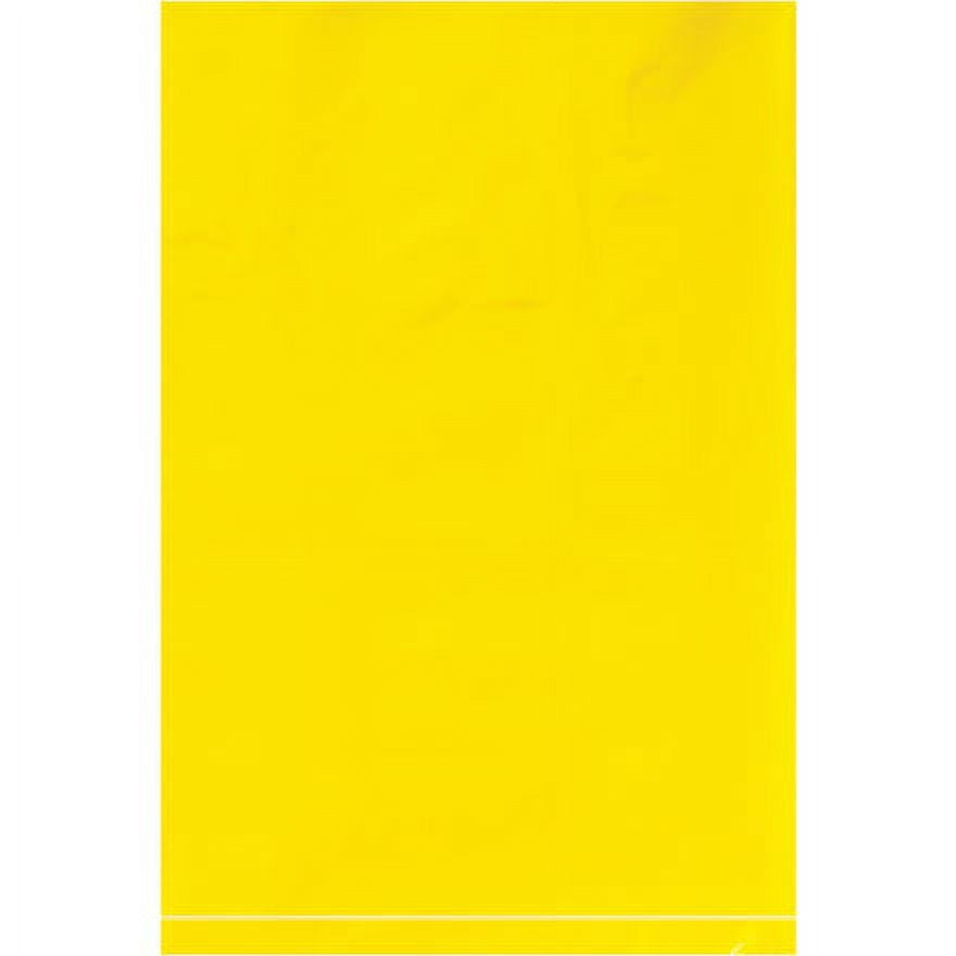 6 x 9 in. 2 Mil Yellow Flat Poly Bags - Pack of 1000