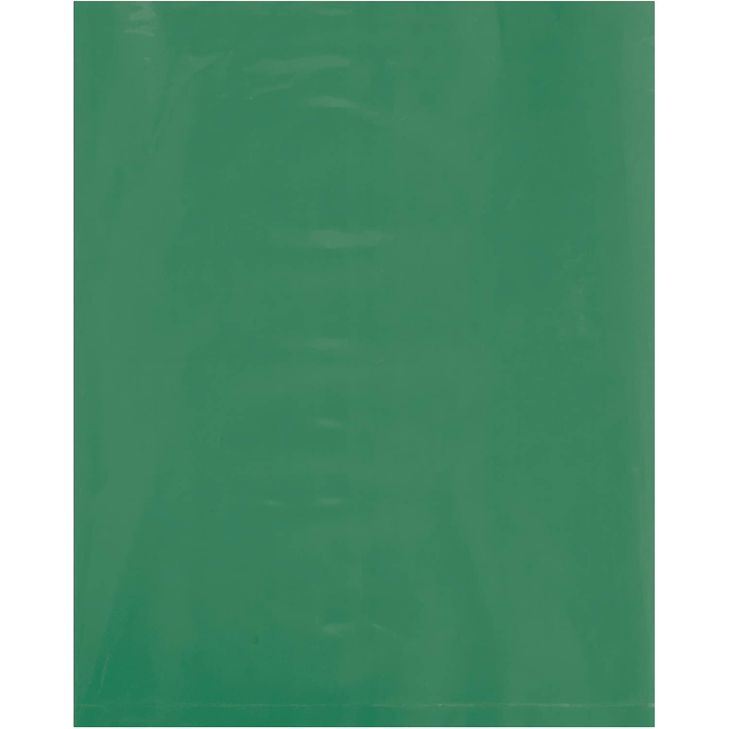 8 x 10 in. 2 Mil Green Flat Poly Bags - Pack of 1000