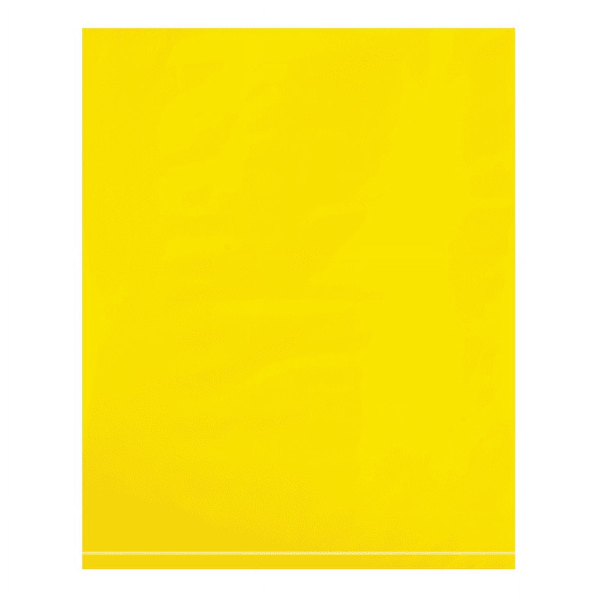 PB465Y 8 x 10 in. 2 Mil Yellow Flat Poly Bags - Pack of 1000