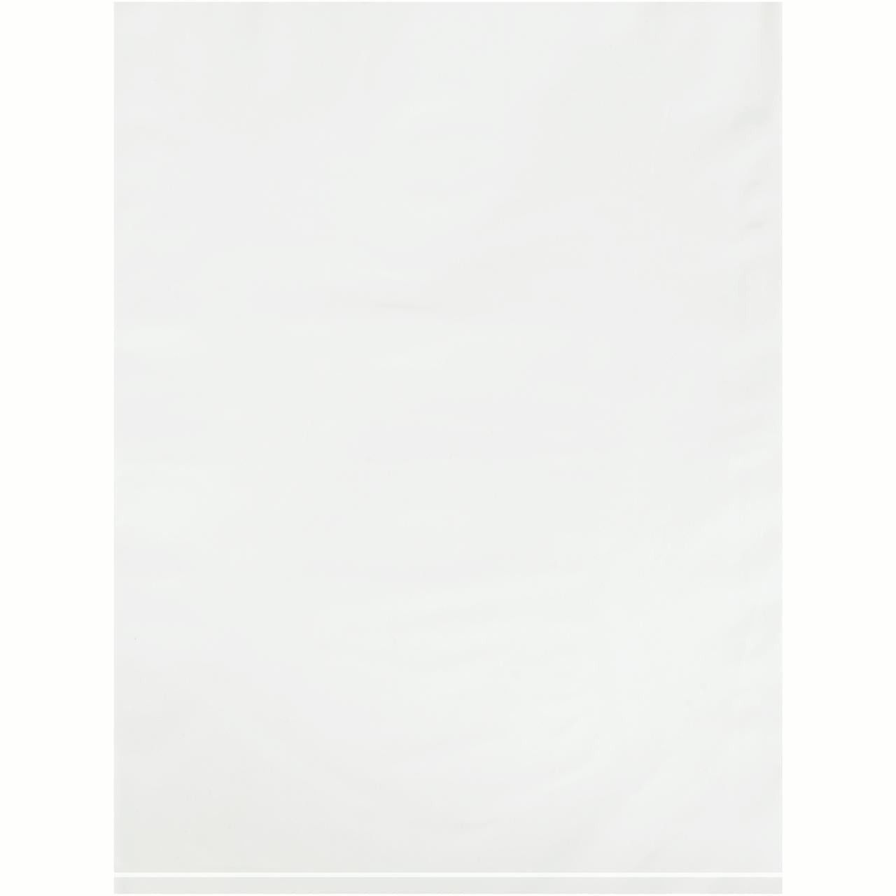 9 x 12 in. - 2 Mil White Flat Poly Bags - Pack of 1000