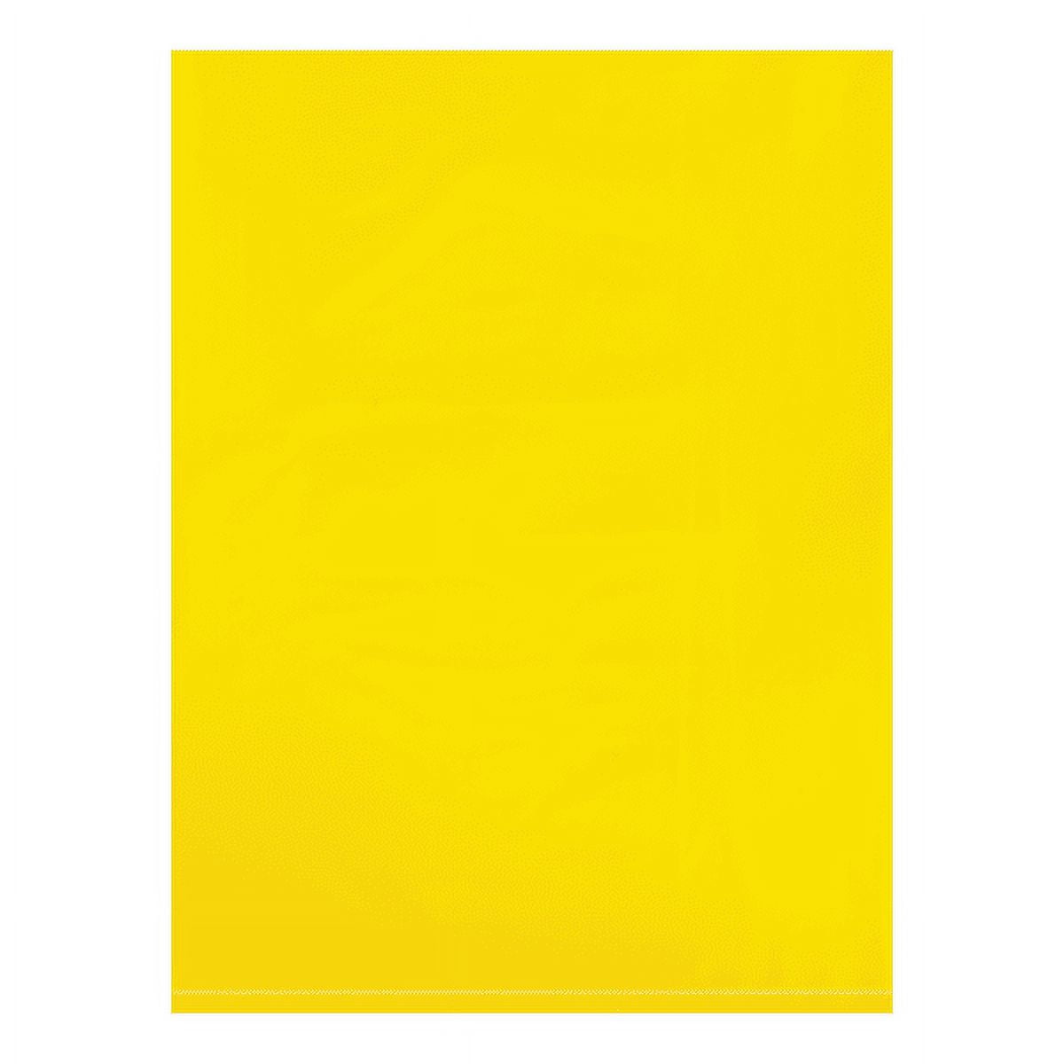 9 x 12 in. - 2 Mil Yellow Flat Poly Bags - Pack of 1000