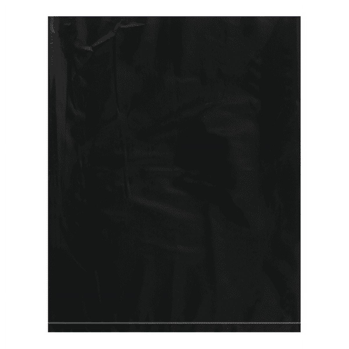 12 x 15 in. 2 Mil Black Flat Poly Bags - Pack of 1000