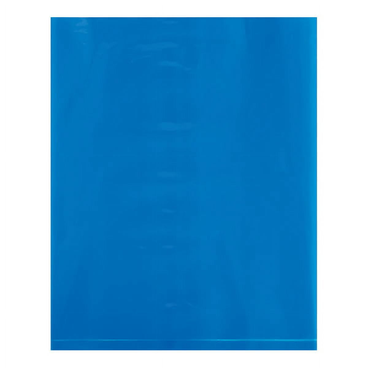 12 x 15 in. 2 Mil Blue Flat Poly Bags - Pack of 1000
