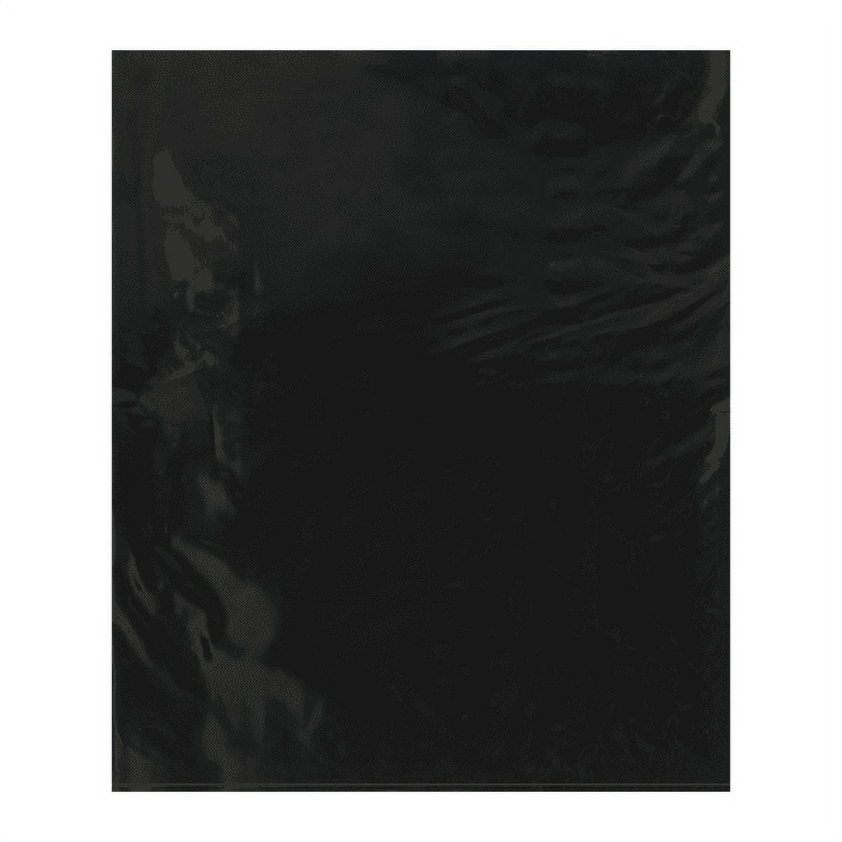15 x 18 in. 2 Mil Black Flat Poly Bags - Pack of 1000