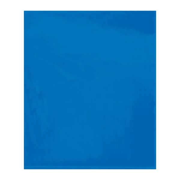 15 x 18 in. 2 Mil Blue Flat Poly Bags - Pack of 1000