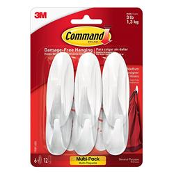 Picture of 3M CHS1050 17081 Command Designer Hooks & Strips&#44; White