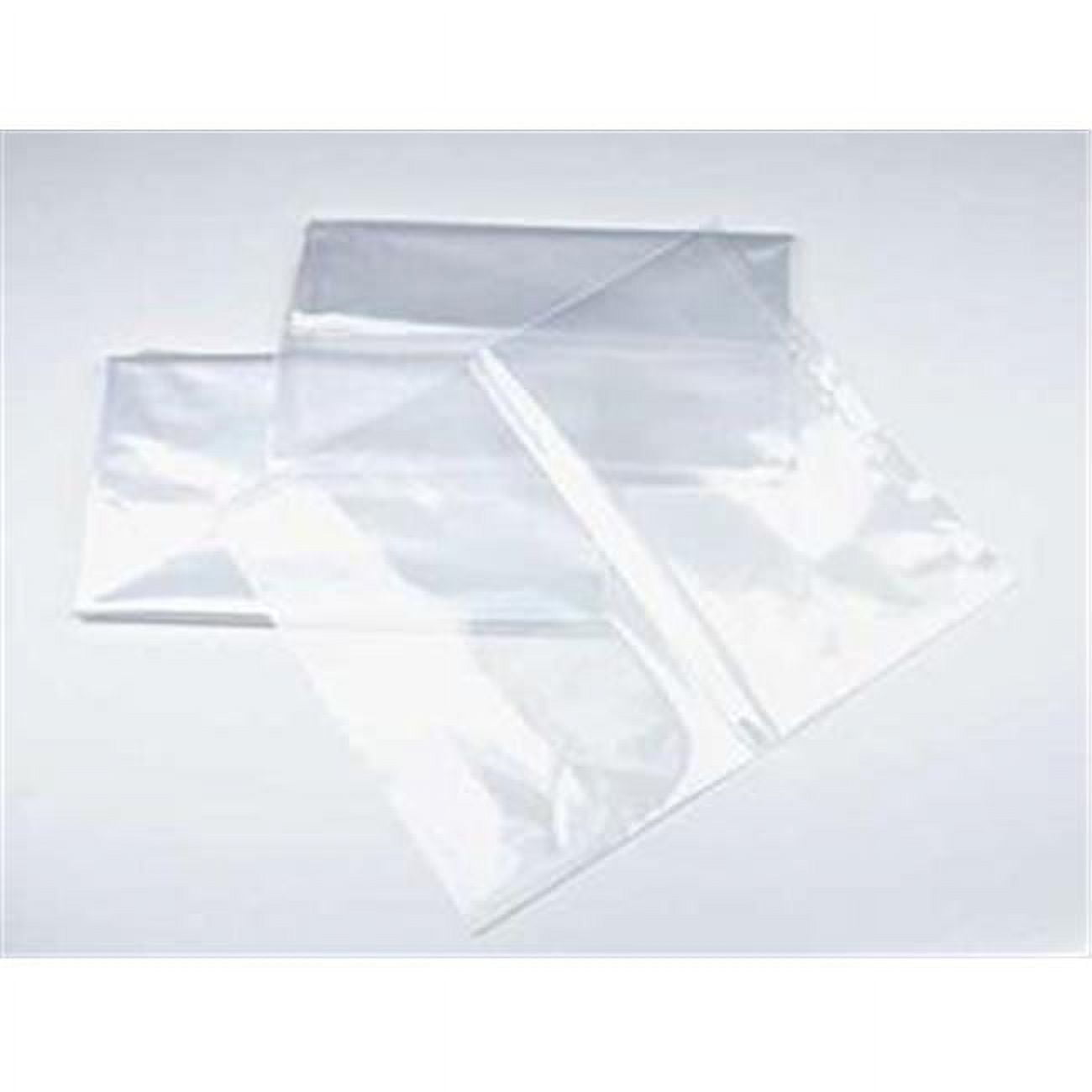 12 x 48 in. 1 Mil Flat Poly Bags, Clear