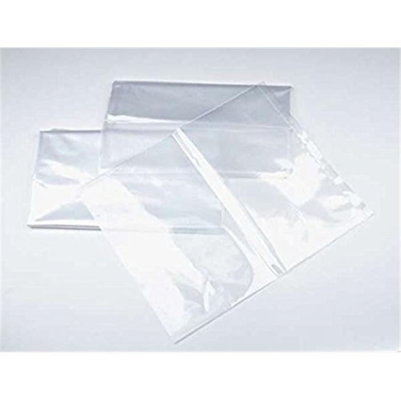 16 x 40 in. 2 Mil Flat Poly Bags, Clear