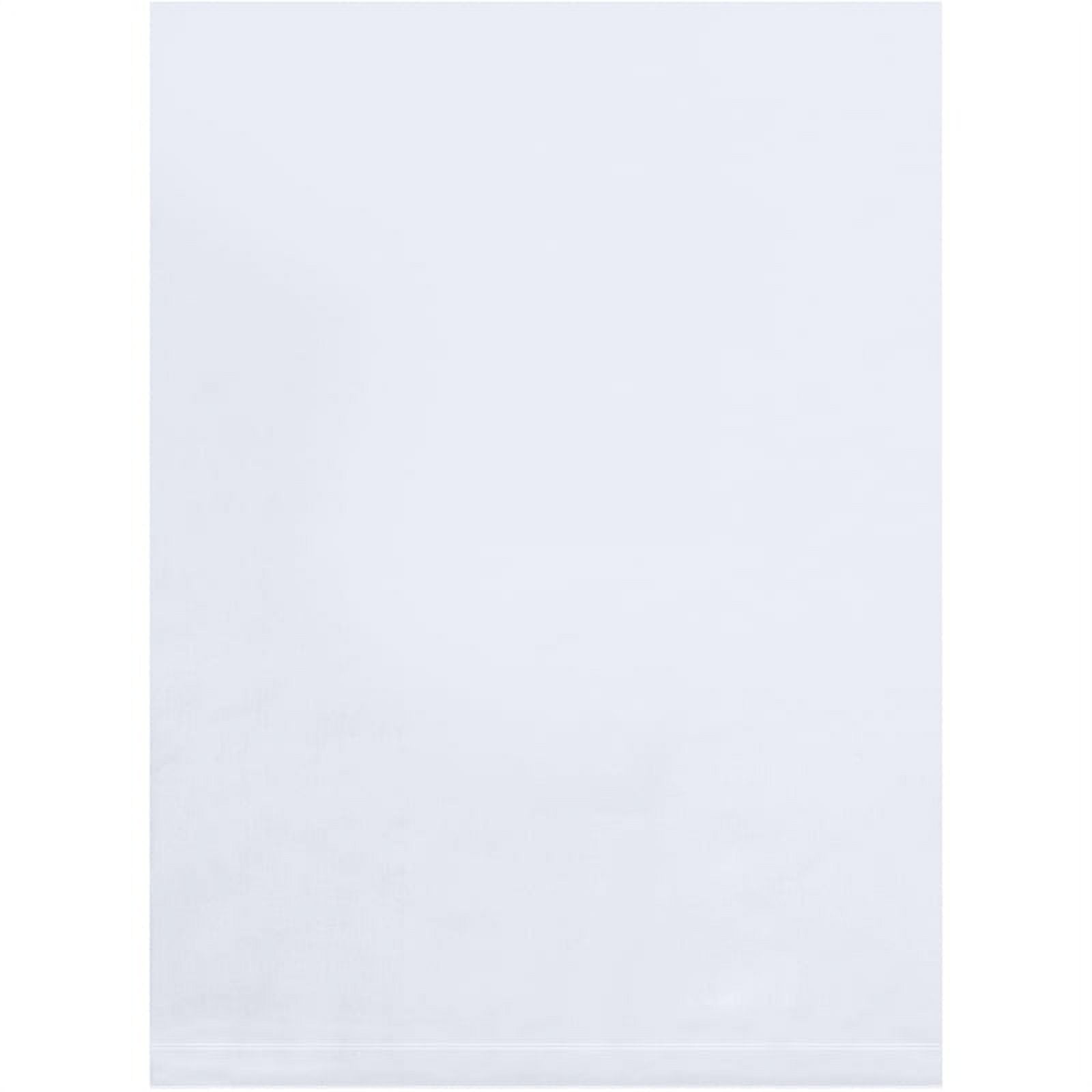24 x 40 in. 2 Mil Flat Poly Bags, Clear