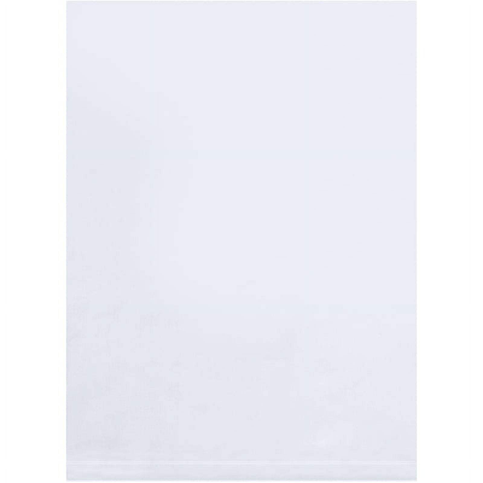 32 x 50 in. 2 Mil Flat Poly Bags, Clear