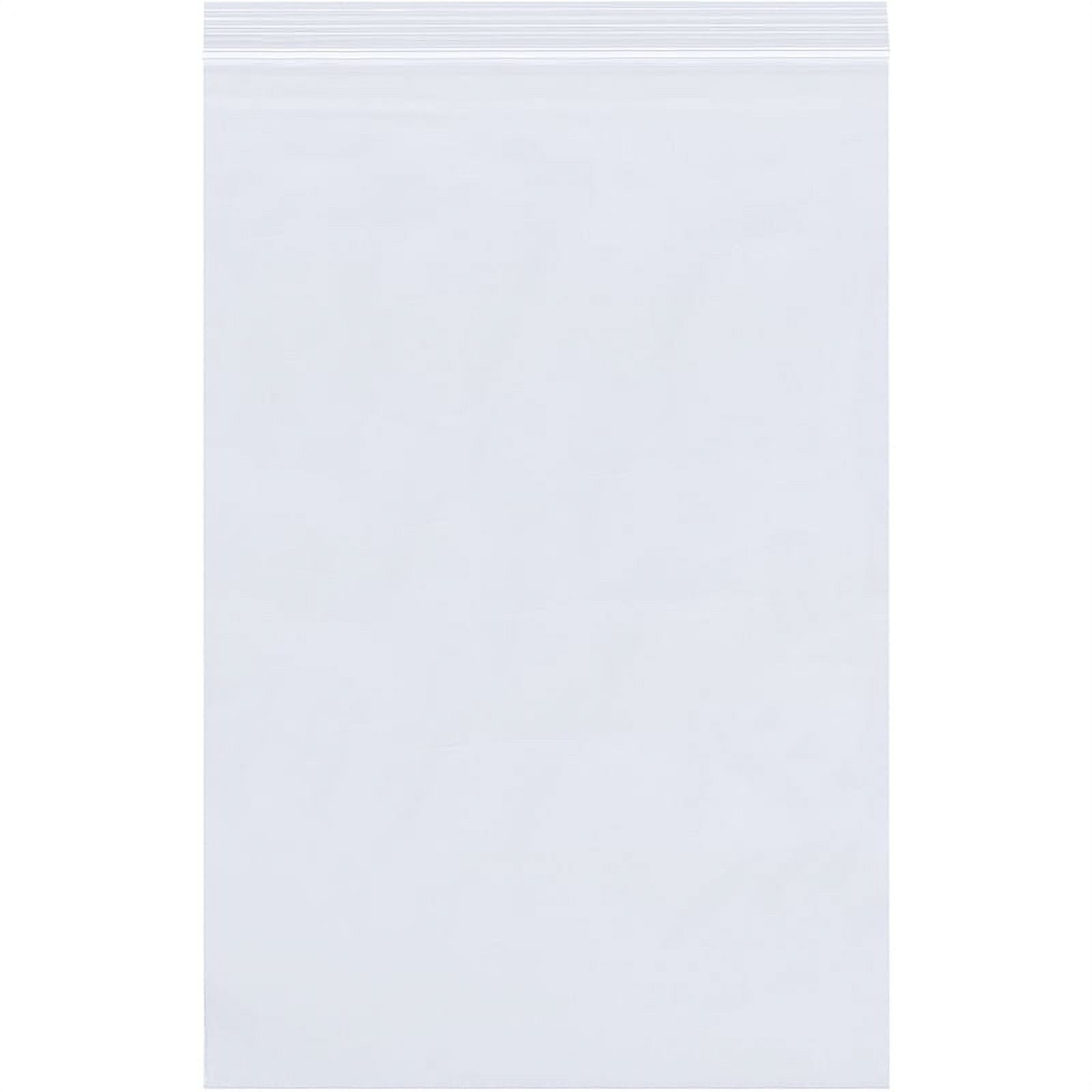 Poly Bag,Reclosable,6" x 18.2mm,PK1000, 18" L, 6" W, Clear