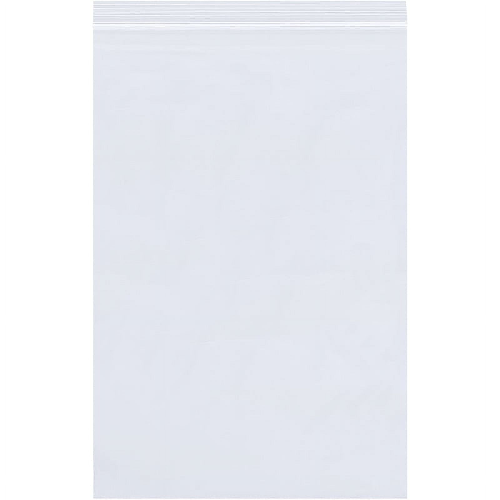 Poly Bag,Reclosable,8" x 16.2mm,PK1000, 16" L, 8" W, Clear
