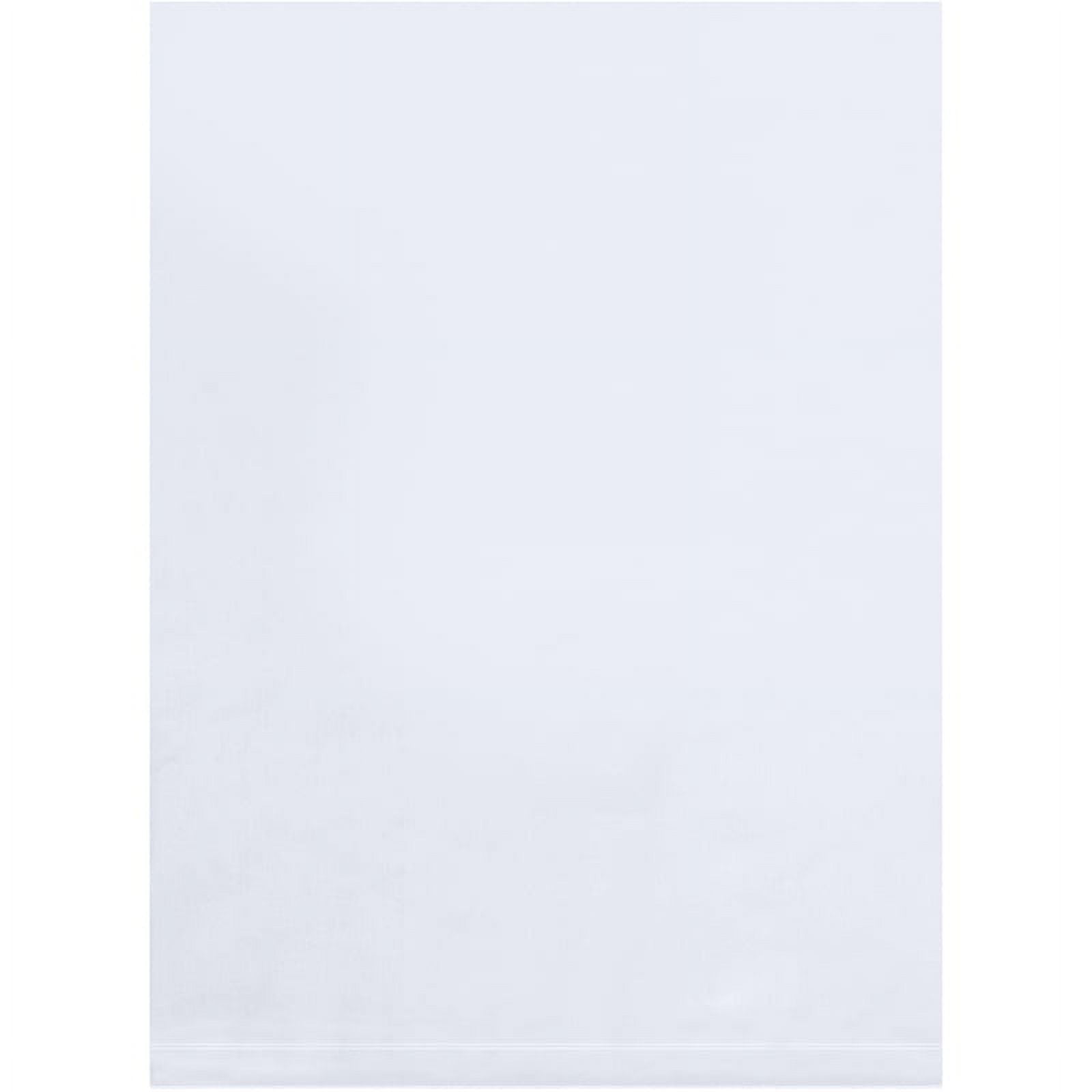 7 x 28 in. 3 Mil Flat Poly Bags, Clear