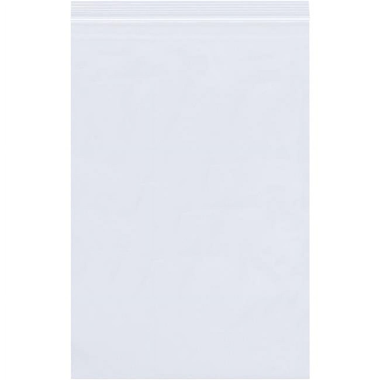 Poly Bag,Reclosable,4" x 24.4mm,PK1000, 24" L, 4" W, Clear