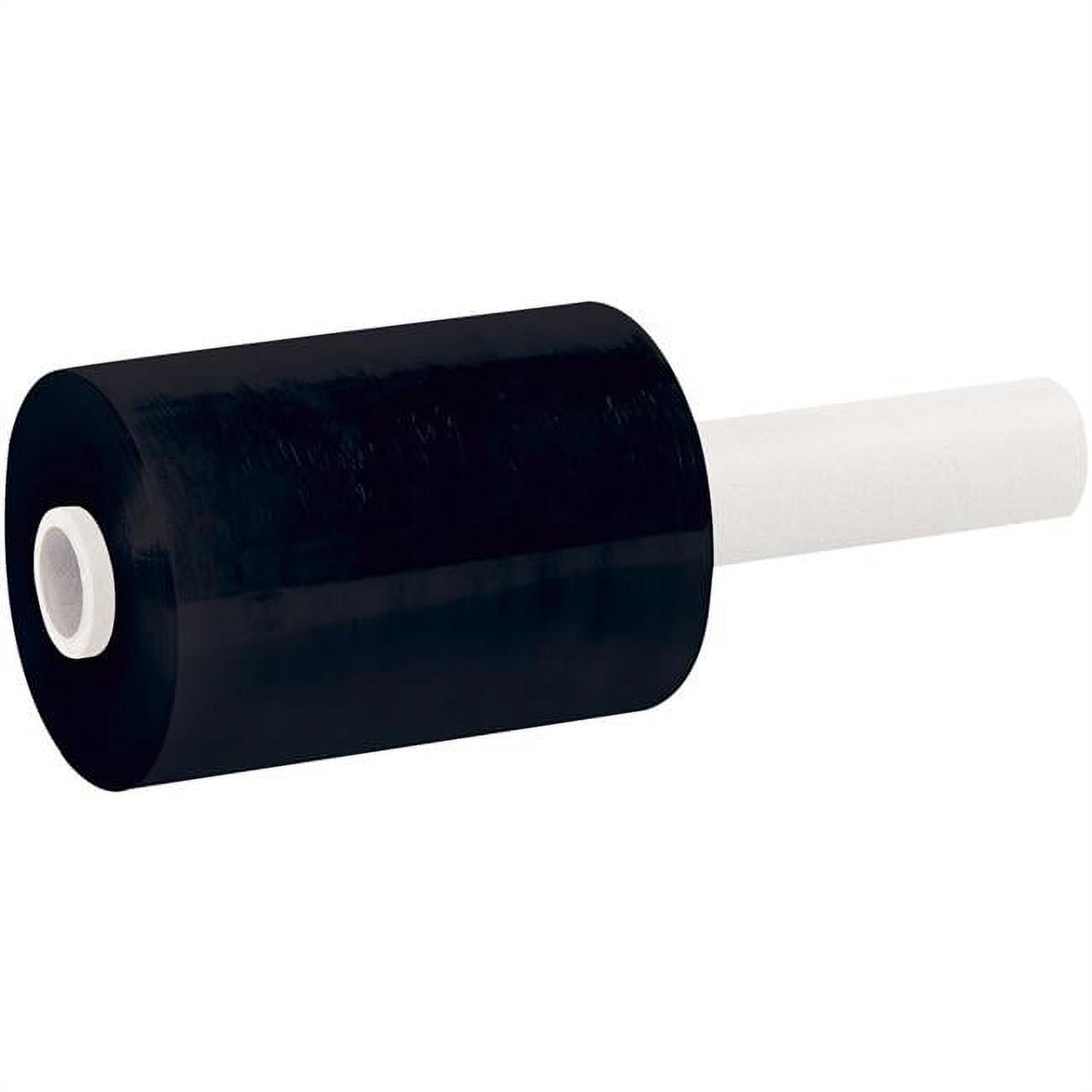 5 in. x 1000 ft. 80 Gauge Extended Core Bundling Film, Black