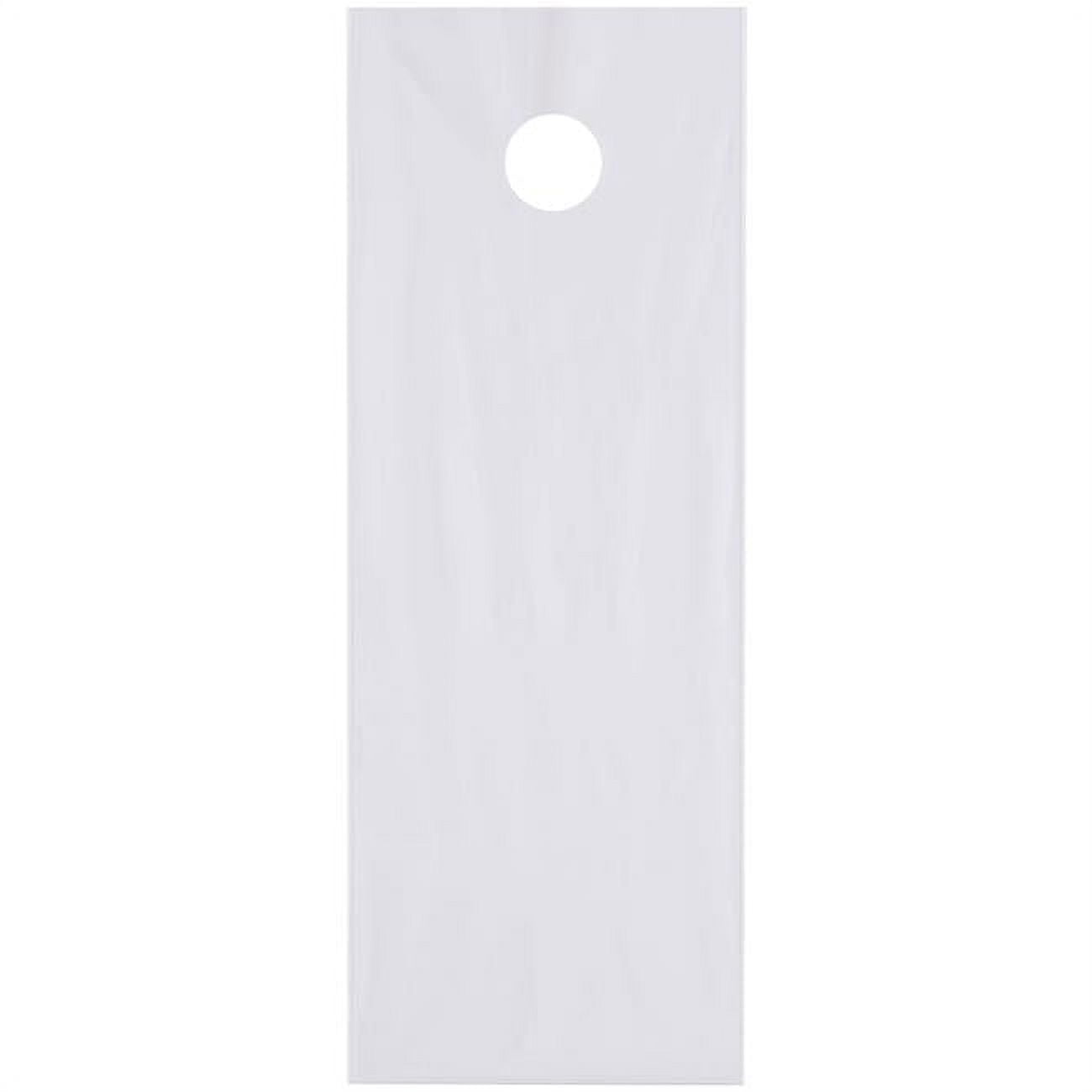 Poly Bags W/Doorknob Handle, 6" x 12", 1.5 mil, Clear, 1000 PK