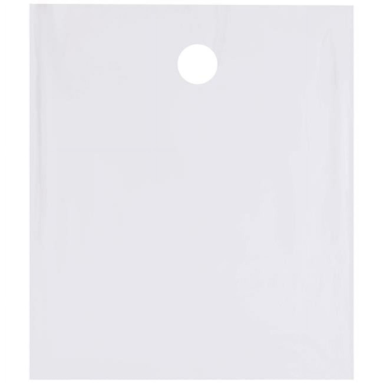 Poly Bags W/Doorknob Handle, 12" x 14", 1.5 mil, Clear, 1000 PK