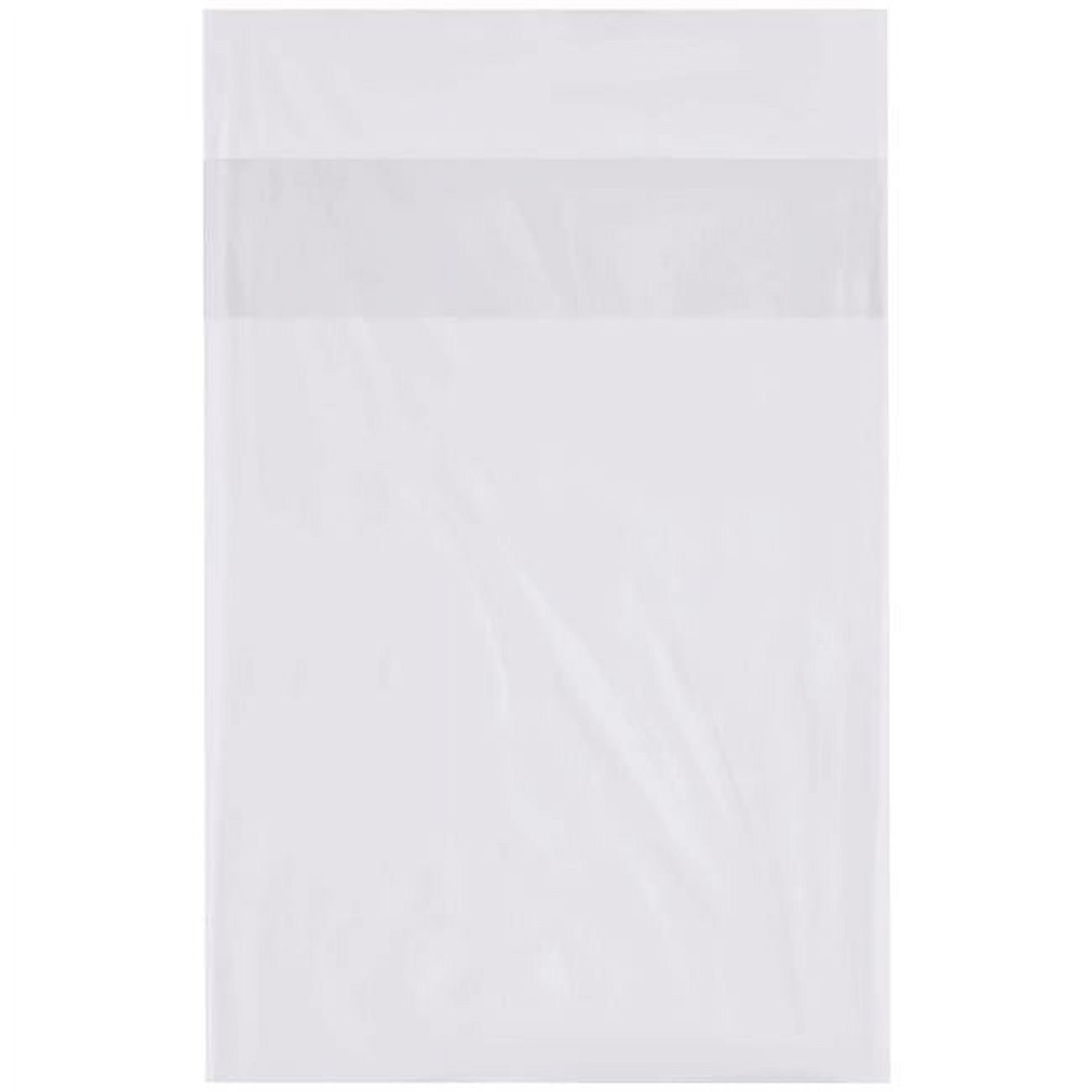 Flap Lock Poly Bags, 9" x 12", 1 mil, Clear, 1000 PK