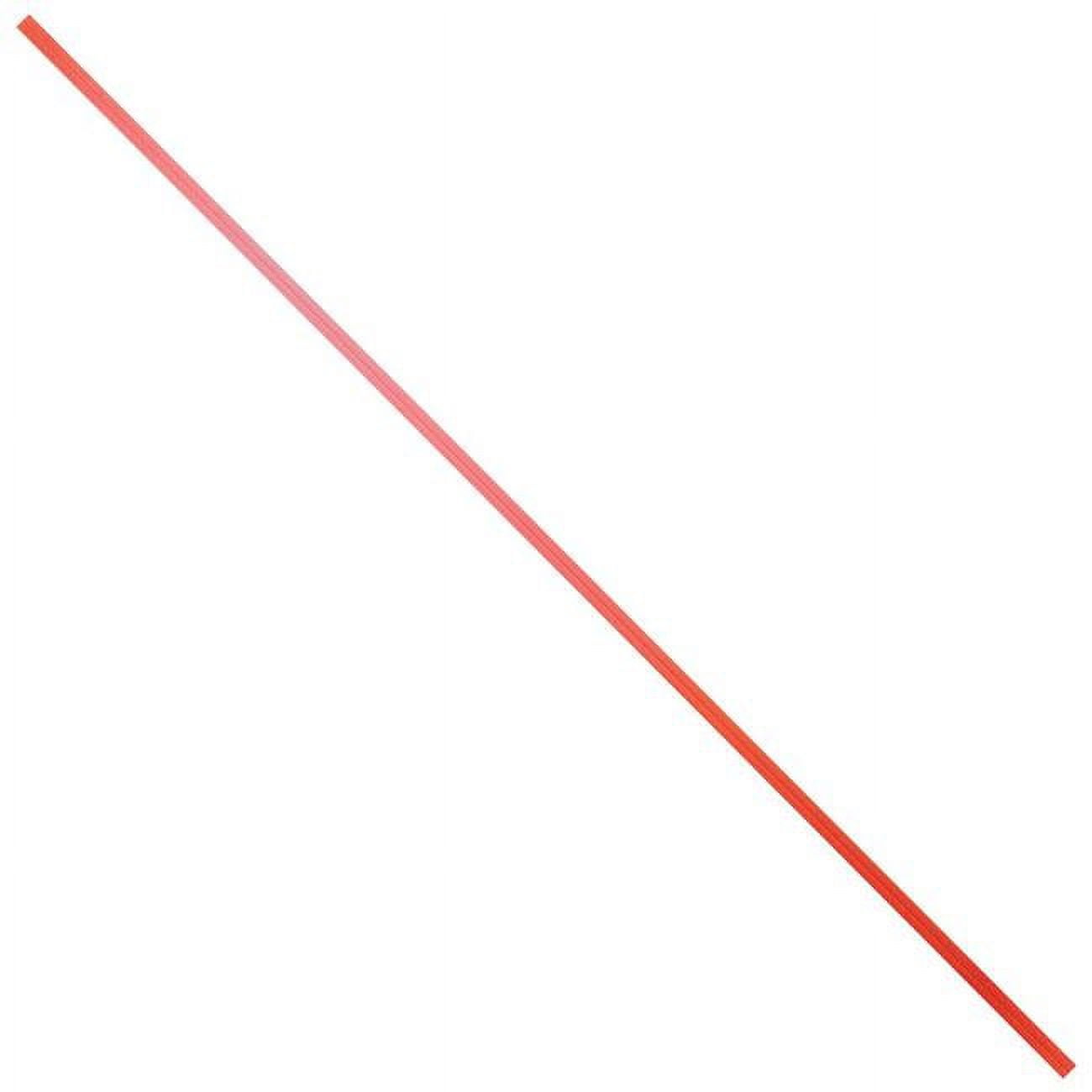 Plastic Twist Ties, 8" x 5/32", Metallic Red, PK2000