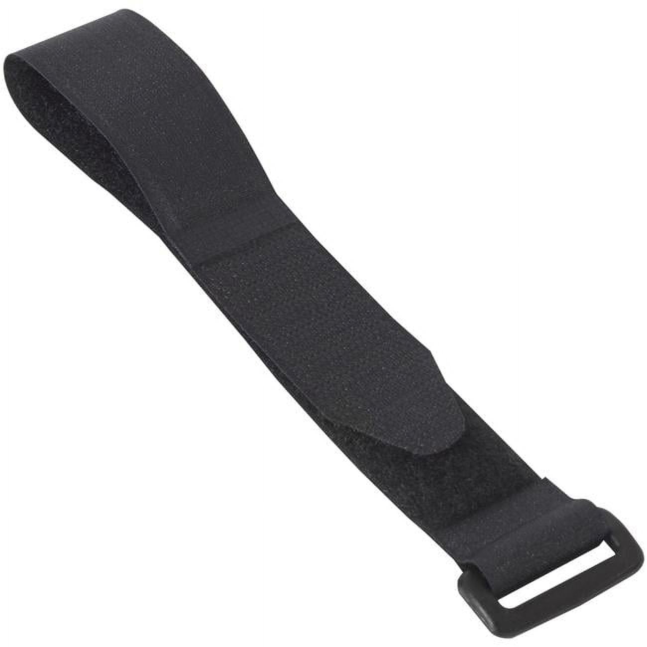 1 x 12 in. Black Cloth Hook & Eye Brand Cinch Straps