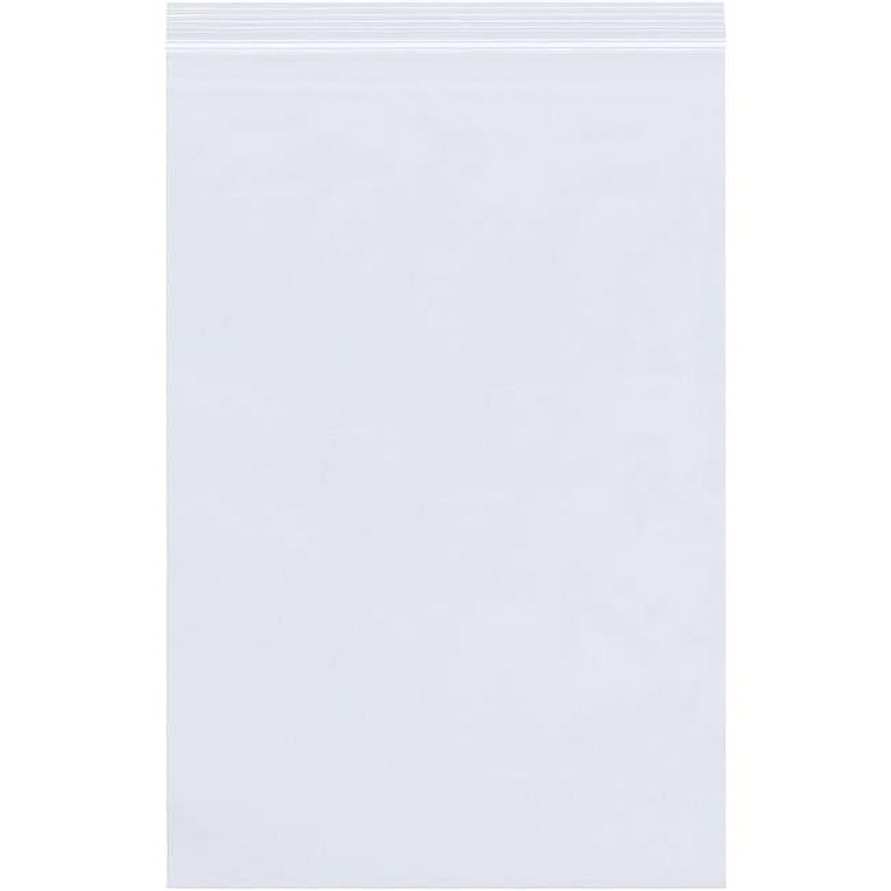 Poly Bag,Reclosable,12" x 24.2mm,PK500, 24" L, 12" W, Clear
