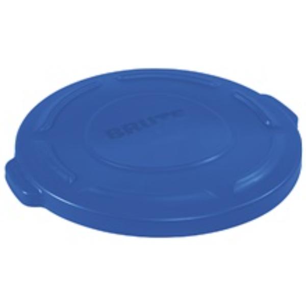 RUB320LBLU 20 gal Brute Flat Trash Can Lid, Blue
