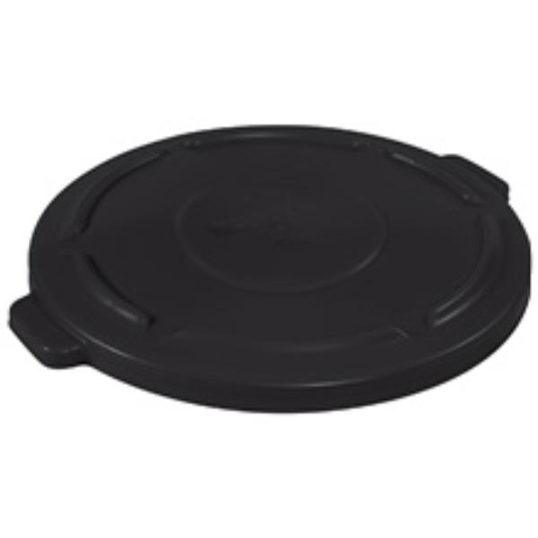 RUB344LBL 44 gal Brute Flat Trash Can Lid, Black