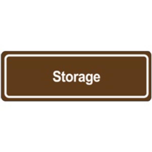 SN504 Storage Door Sign, Brown