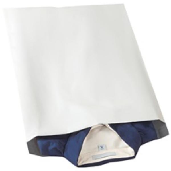 14.5 x 19 in. White Poly Mailers with Tear Strip