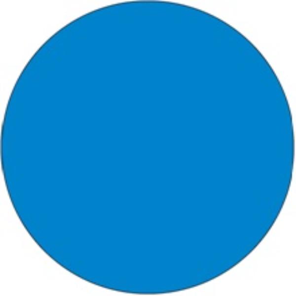 0.75 in. Circles Blue Removable Labels