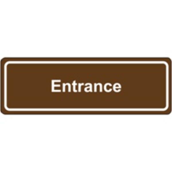 SN503 Entrance Door Sign, Brown