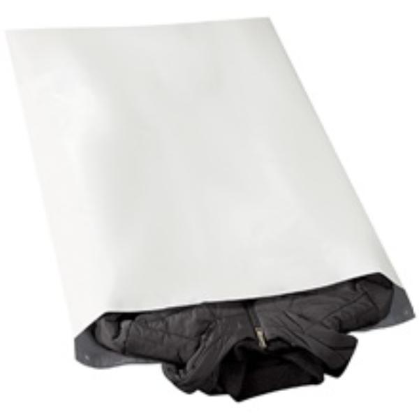 24 x 36 in. White Poly Mailers with Tear Strip